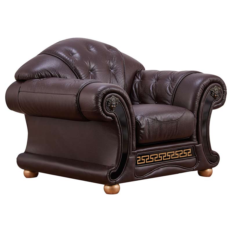 ESF Furniture - Apolo Chair in Brown - APOLOBROWNCHAIR ESF Furniture