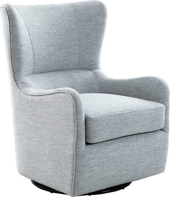 Arianna Swivel Glider Chair Light Blue Olliix.com