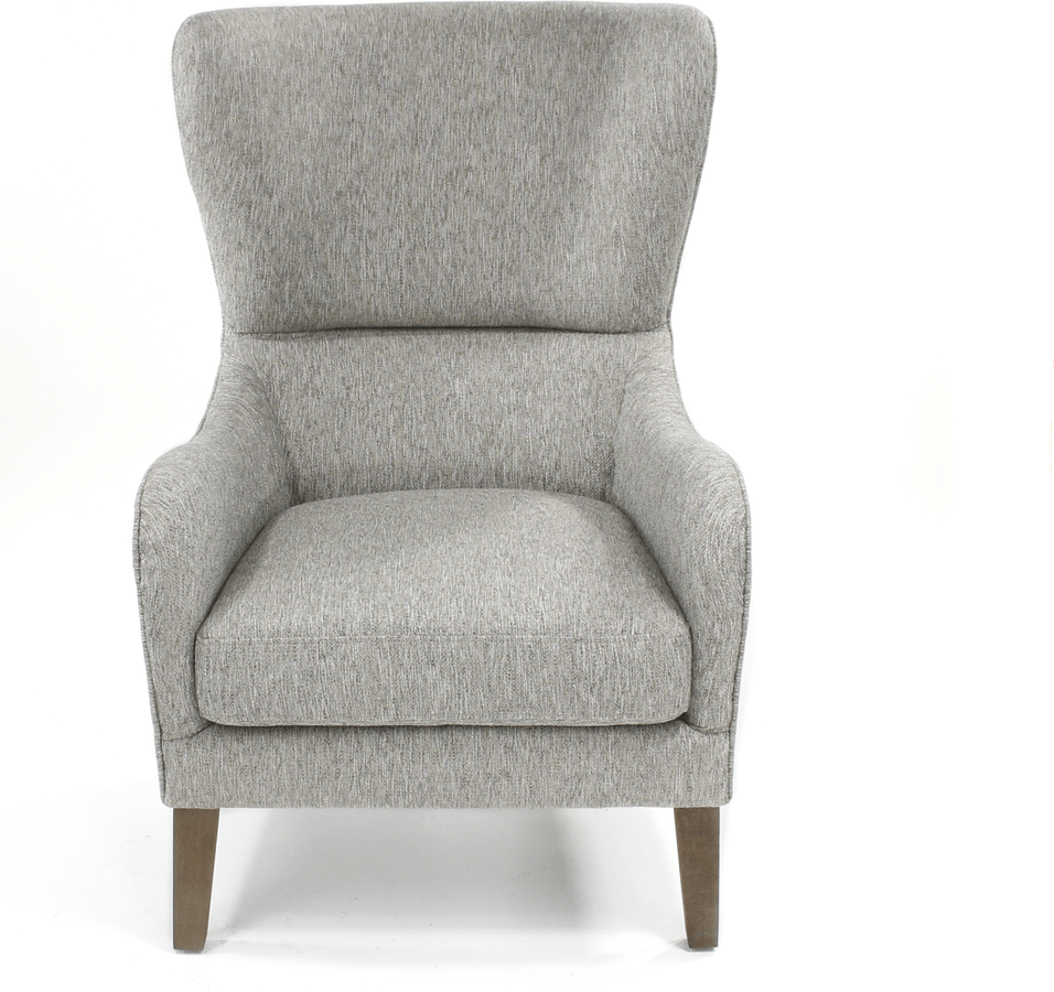 Arianna Swoop Wing Chair Gray Olliix.com