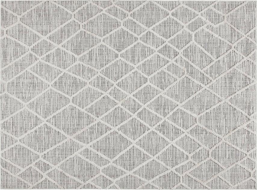 Ashley 5x7 Area Rug Gray & Cream Olliix.com