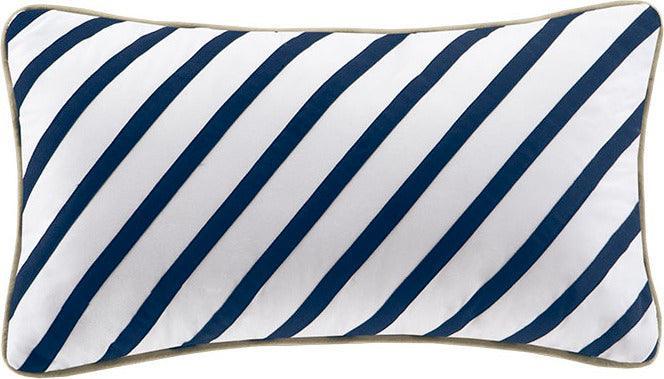 Ashton King/California King Duvet Cover Set Navy Olliix.com