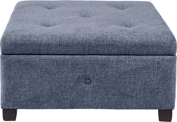 Aspen Ottoman Blue Olliix.com