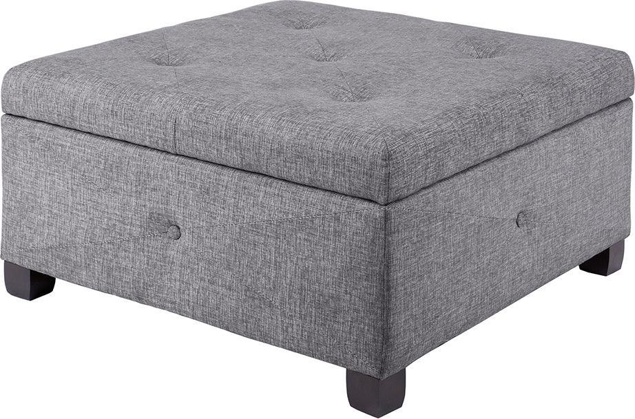 Aspen Ottoman Charcoal Olliix.com