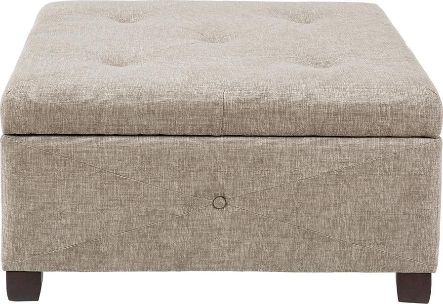 Aspen Ottoman Sand Olliix.com