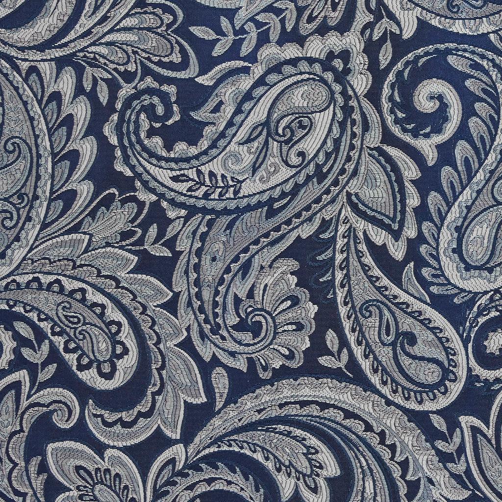 Aubrey 108" Jacquard Panel Pair Navy Olliix.com