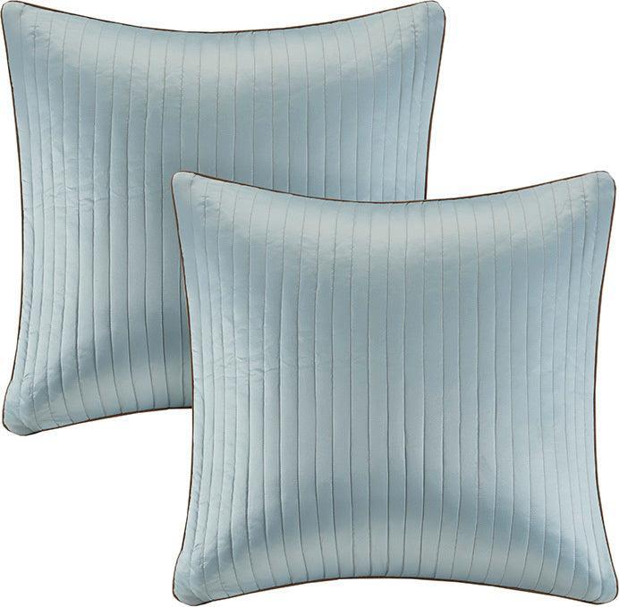 Aubrey 12 Piece Complete King Bed Set Blue Olliix.com