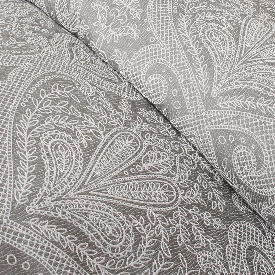 Averly Global Inspired 7 Piece Comforter Set Gray Cal King