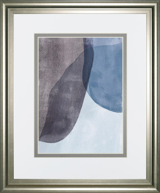 Quake I By Emma Caroline 34x40- Blue - Blue Classy Art