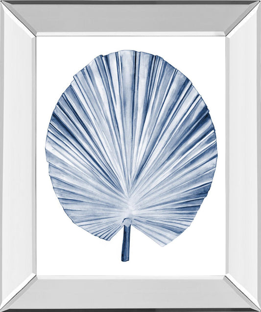 Indigo Tropical Leaves IV By Megan Meagher - Blue Classy Art