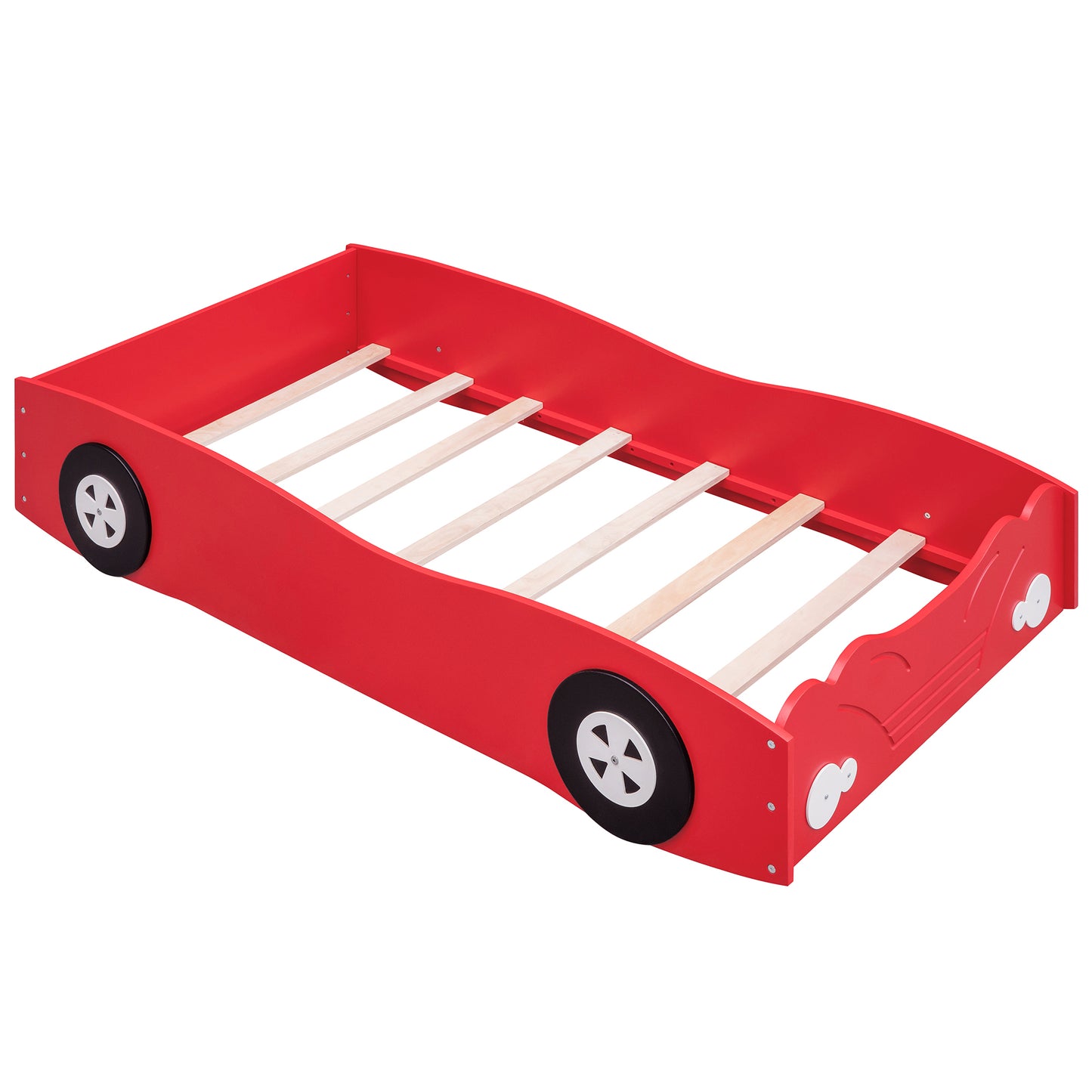 Twin Size Car-Shaped Platform Bed, Red House to Home Furnishings LLC