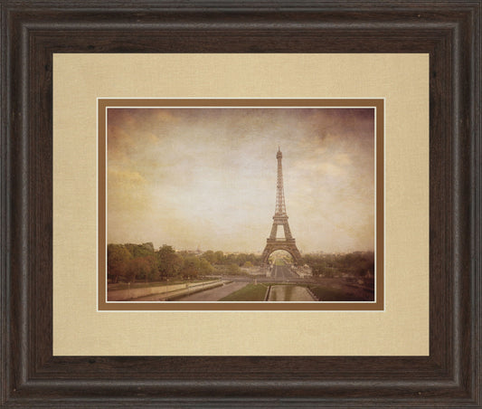 Tour De Eiffel By H. Jacks - Framed Print Wall Art - Dark Gray Classy Art