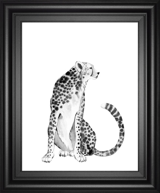 22x26 Chrome Cheetah I By Grace Popp - Dark Gray Classy Art