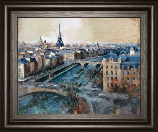 Ciel De Paris By Bofarull, M. - Framed Print Wall Art - Dark Gray Classy Art