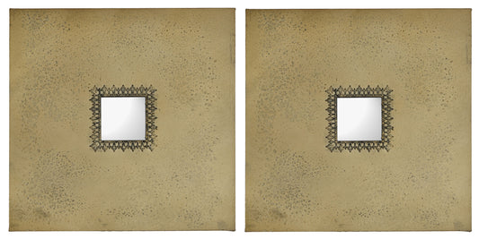 Squares - Light Brown Classy Art