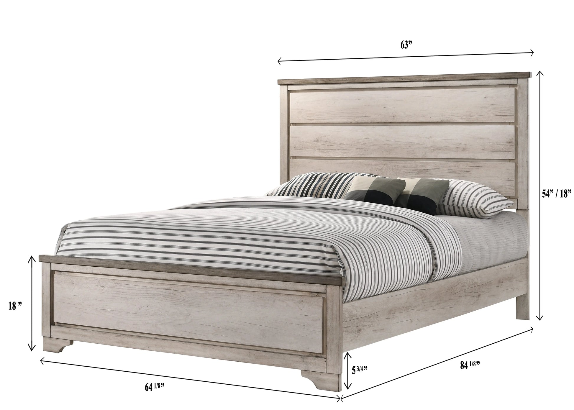 Patterson Driftwood Panel Youth Bedroom Set Crown Mark