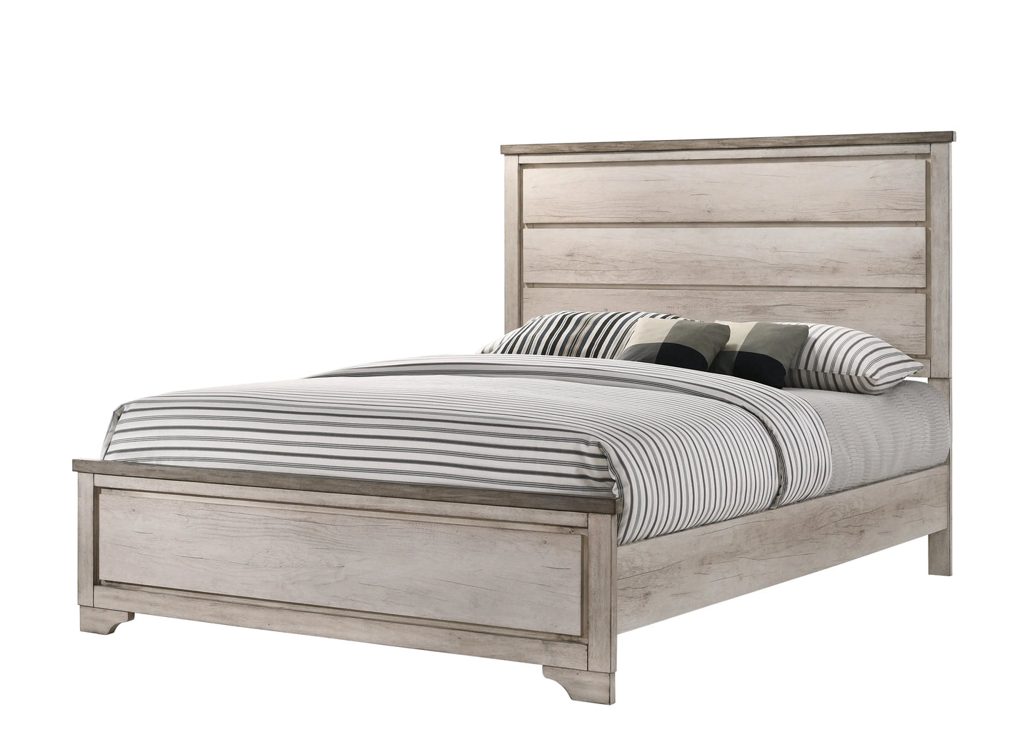 Patterson Driftwood Panel Bedroom Set Crown Mark