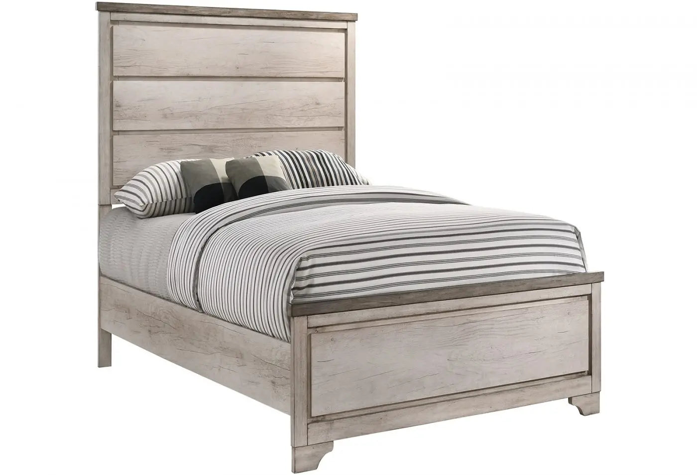 Patterson Driftwood Panel Youth Bedroom Set Crown Mark