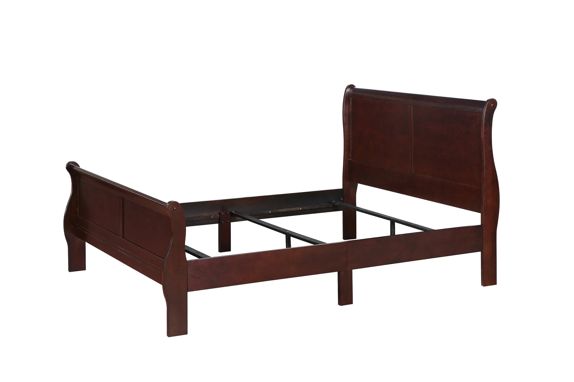 Louis Philip Cherry King Sleigh Bed Crown Mark