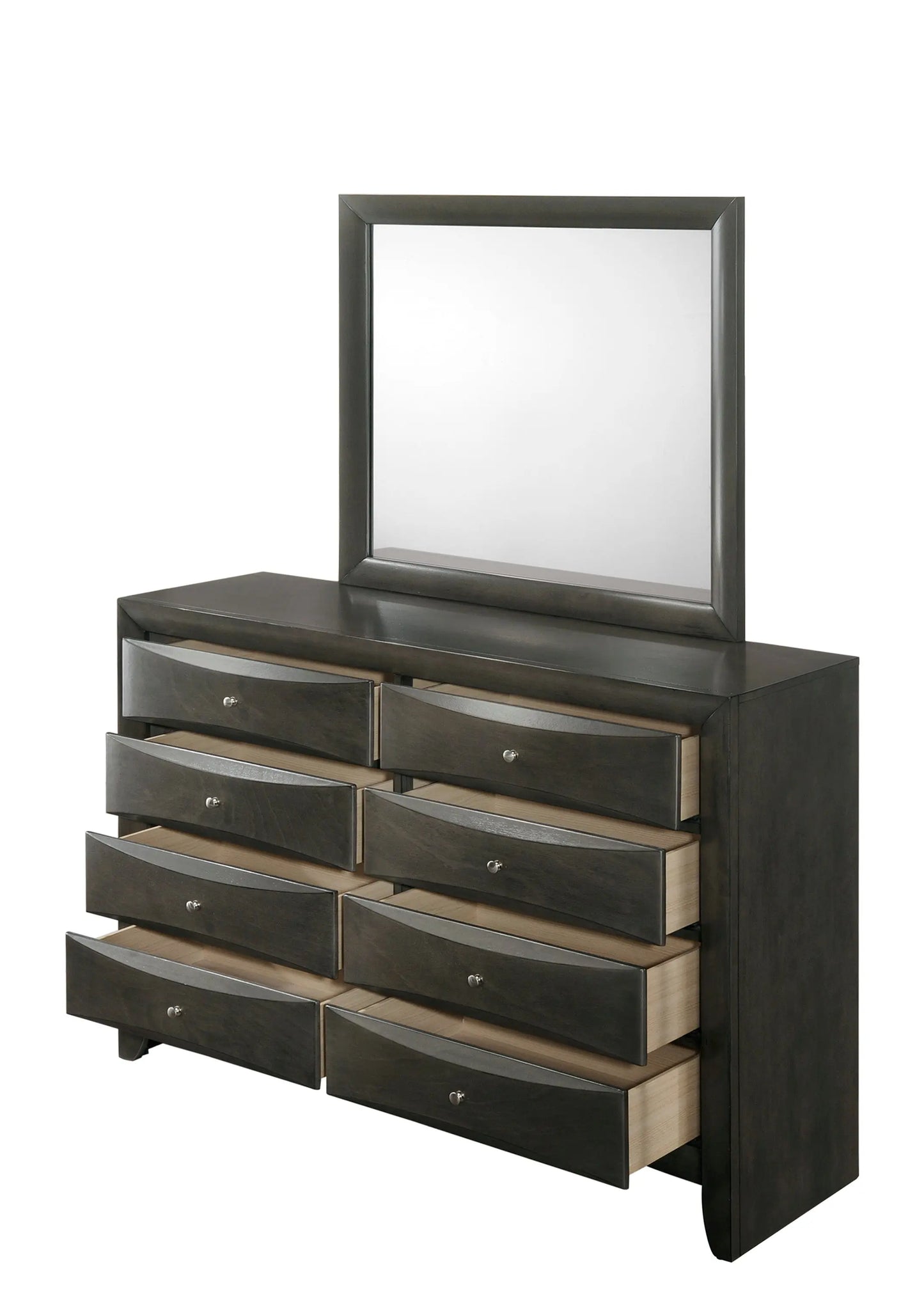 Emily Gray Storage Platform Bedroom Set Crown Mark