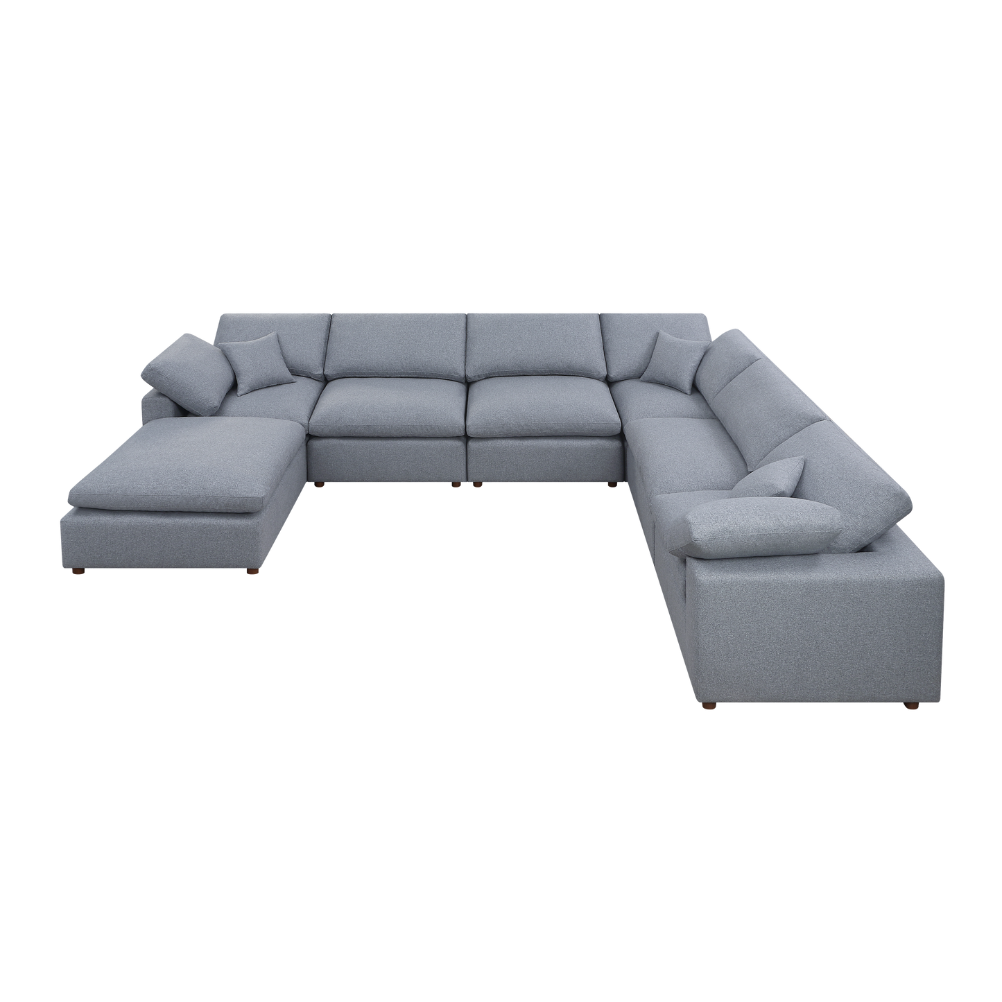 Modern Modular Sectional Sofa Set, Self-customization Design Sofa, Grey House to Home Furnishings LLC