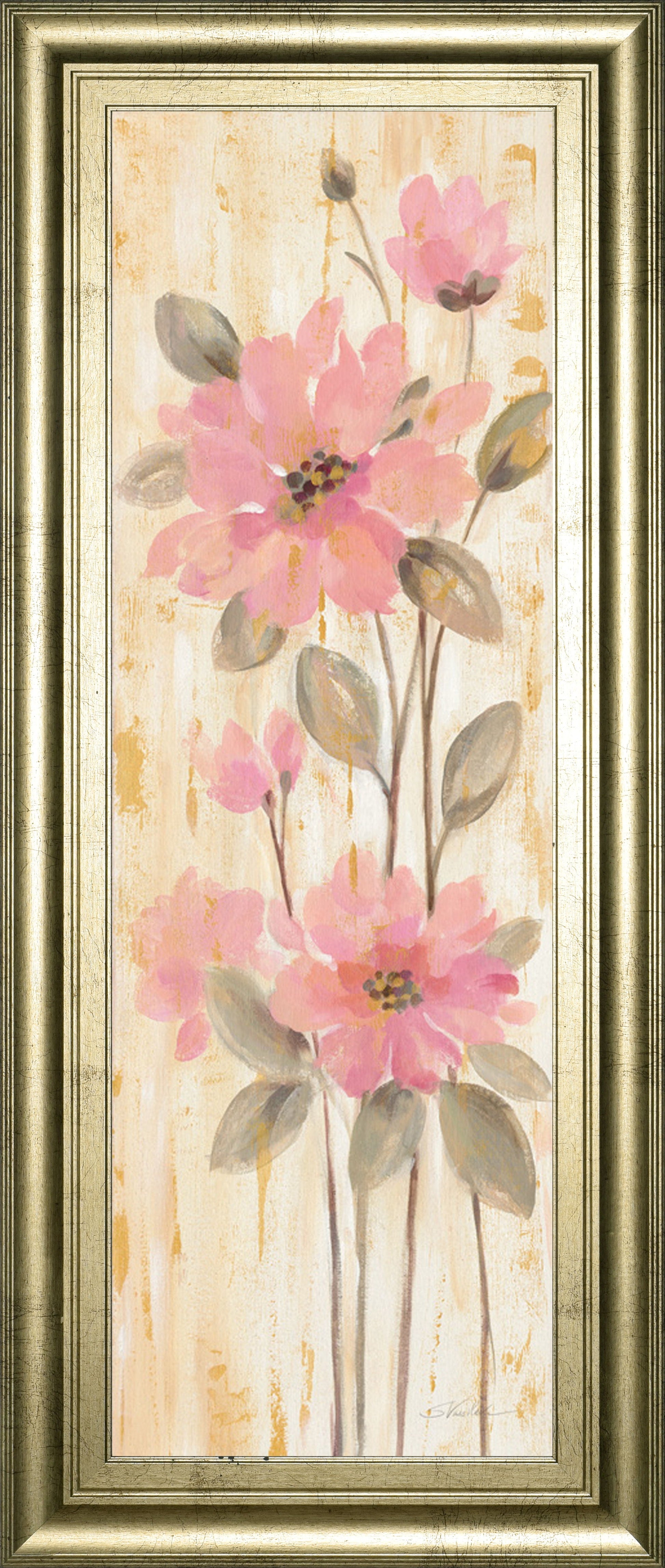 Beautiful Gareden Stems II By Silvia Vassileva - Pink Classy Art