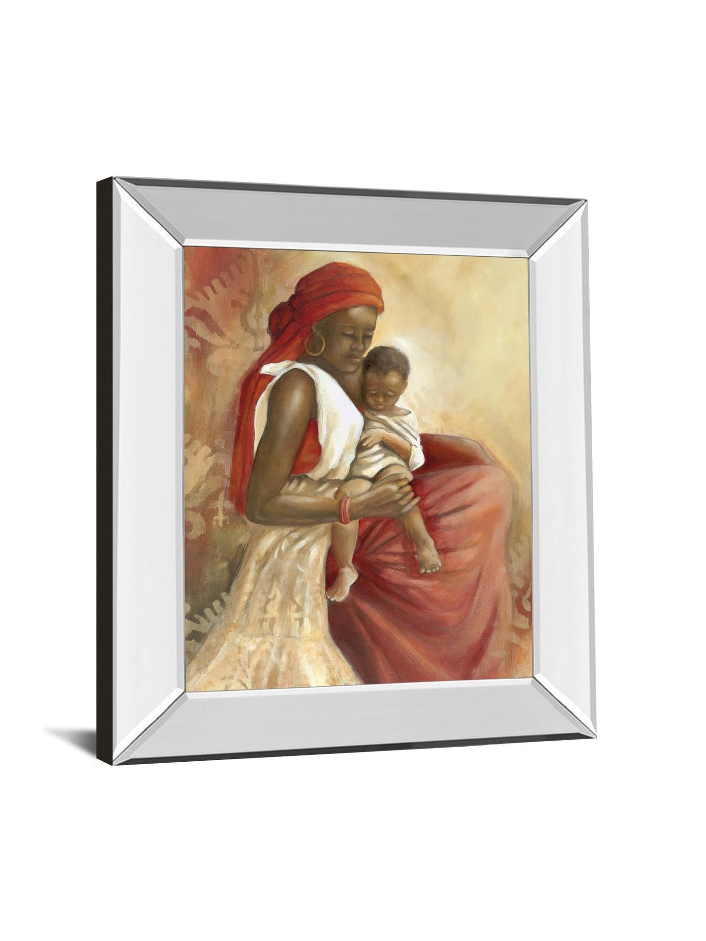 Beauty Of Love I By Carol Robinson - Mirror Framed Print Wall Art - Red Classy Art