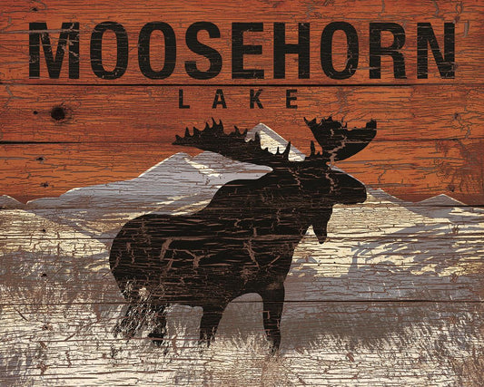 Small - Moosehorn Lake By Dogwood Portfolio - Light Brown Classy Art