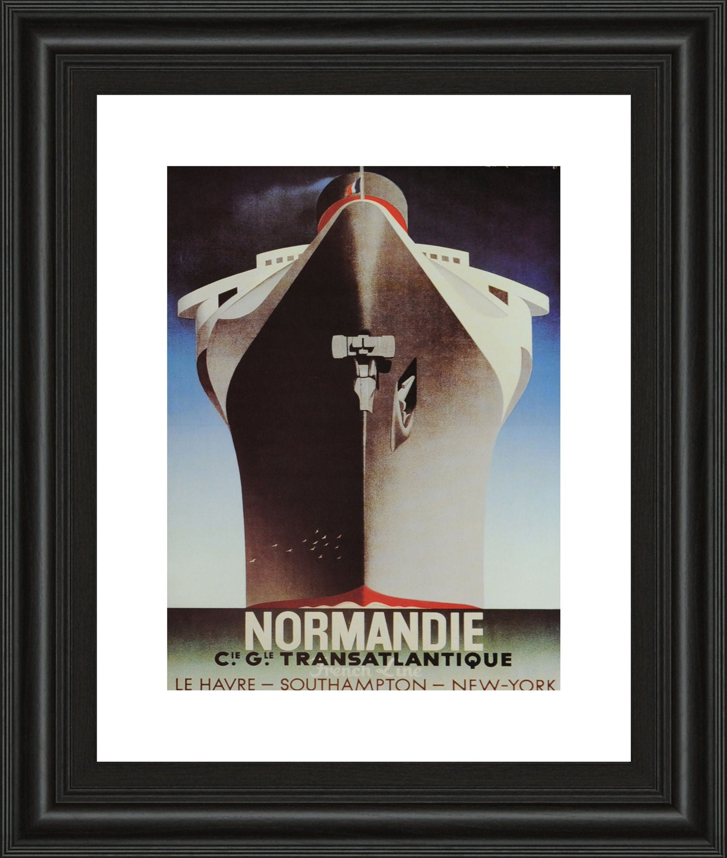 Normandie - Framed Print Wall Art - Dark Brown Classy Art