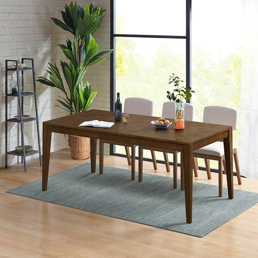 Rectangle Extension Dining Table Pecan Olliix.com