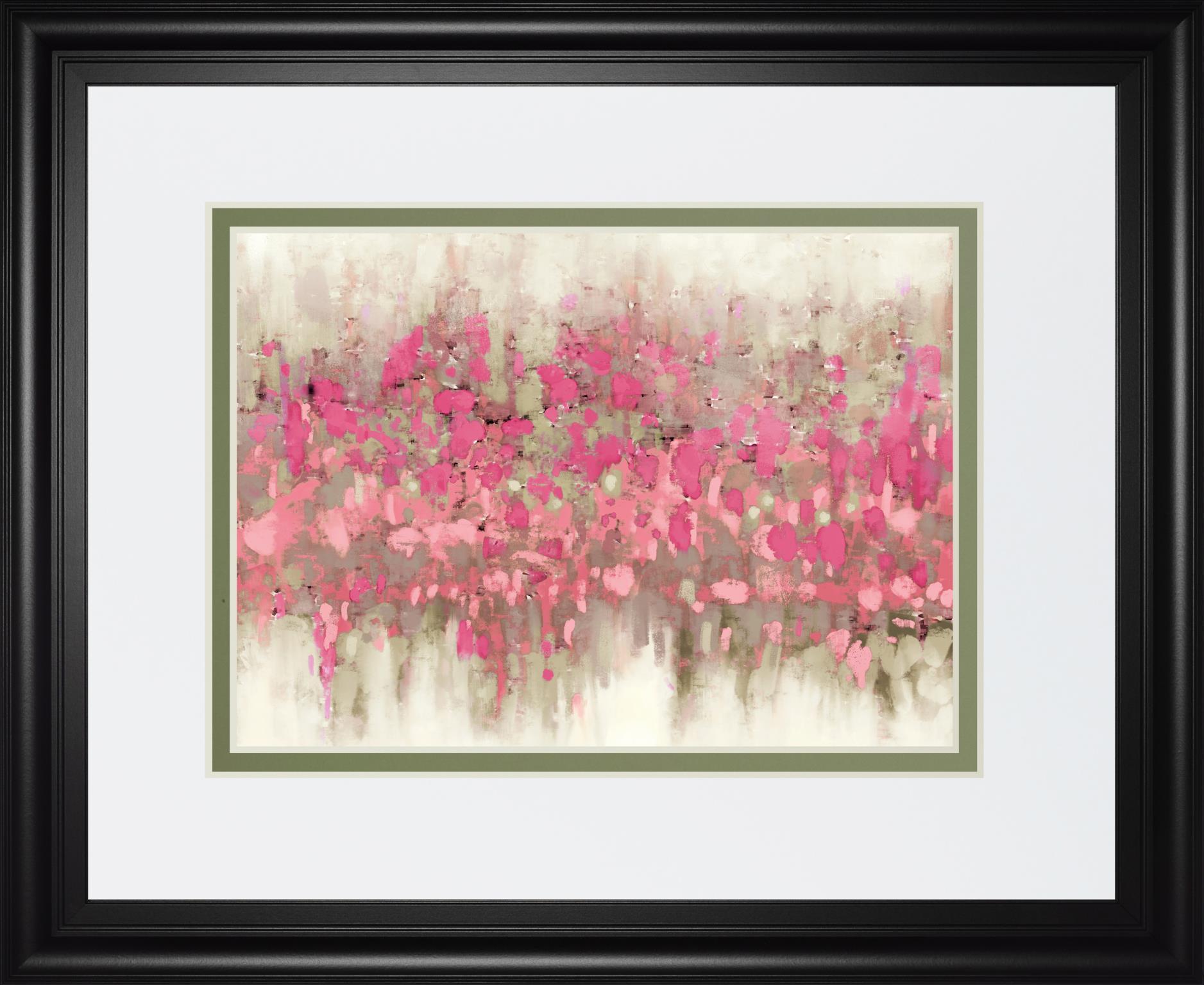 34x40 Crossing Abstract I By DanMeneely - Pink Classy Art