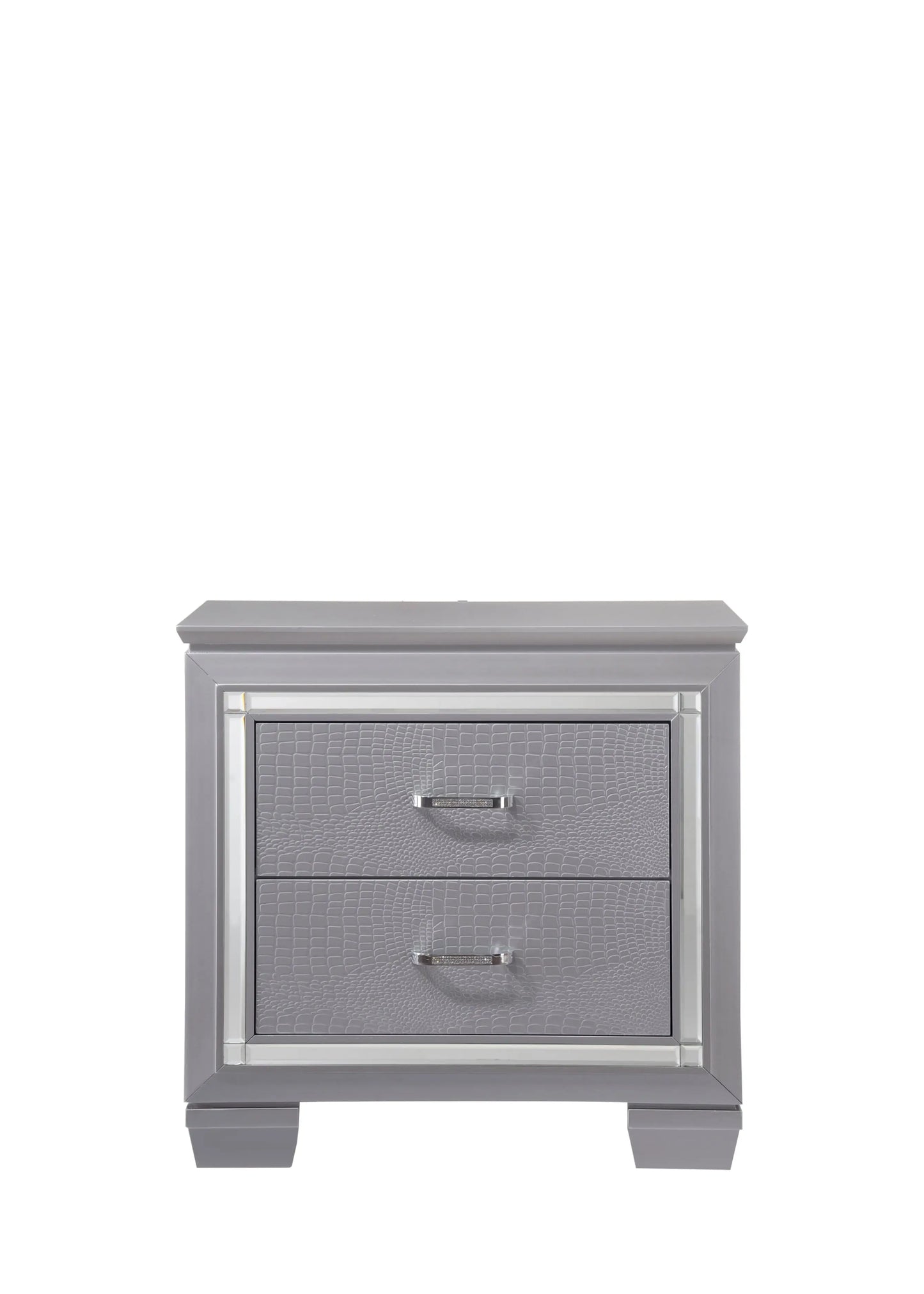 Lillian Silver Nightstand Crown Mark