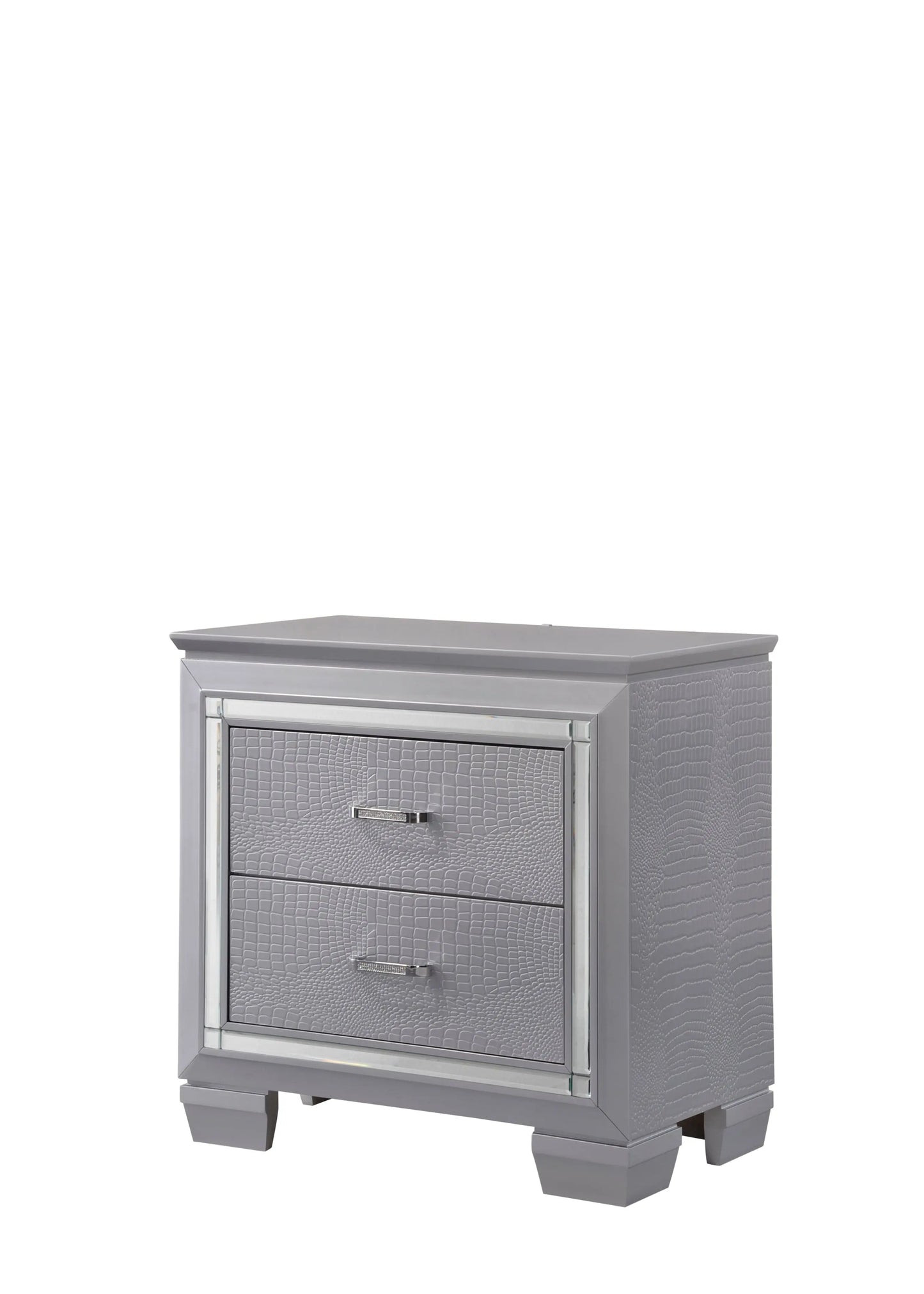 Lillian Silver Nightstand Crown Mark