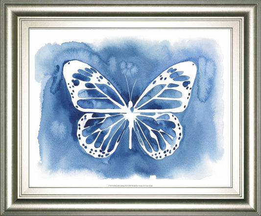 22x26 Butterfly Inkling II By Grace Popp - Blue Classy Art