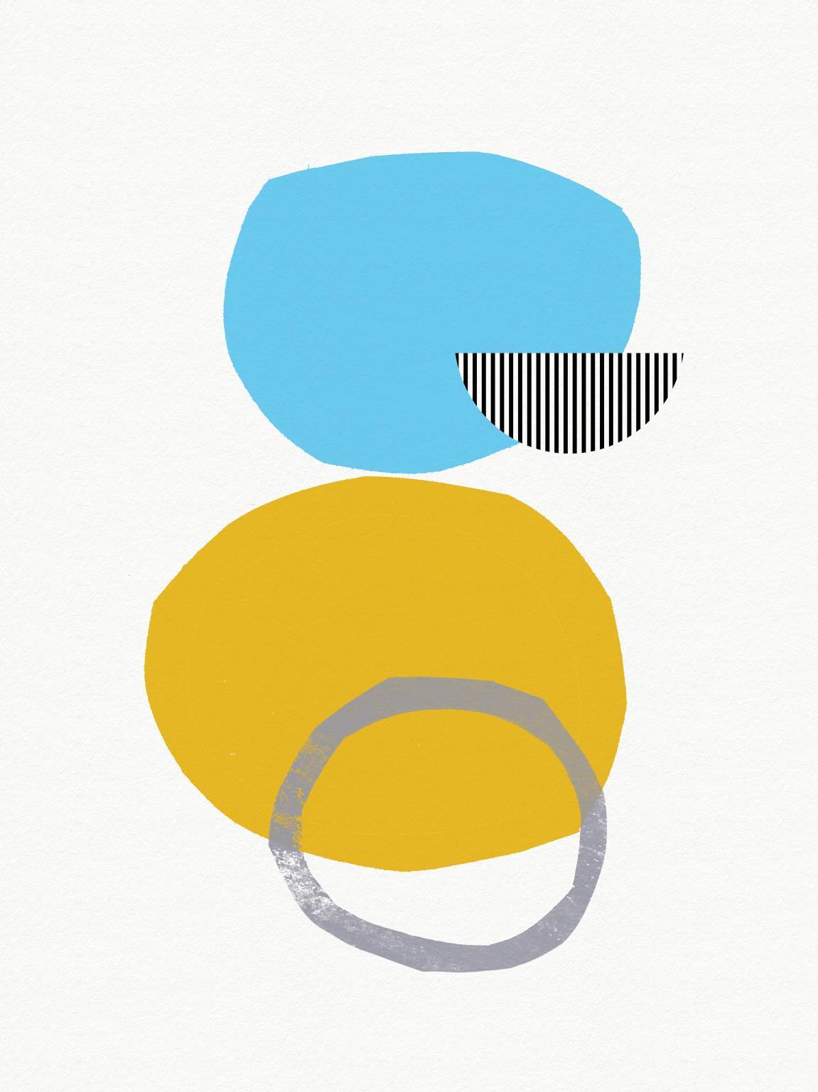 Spring Stones By Linda Woods - Beige Classy Art