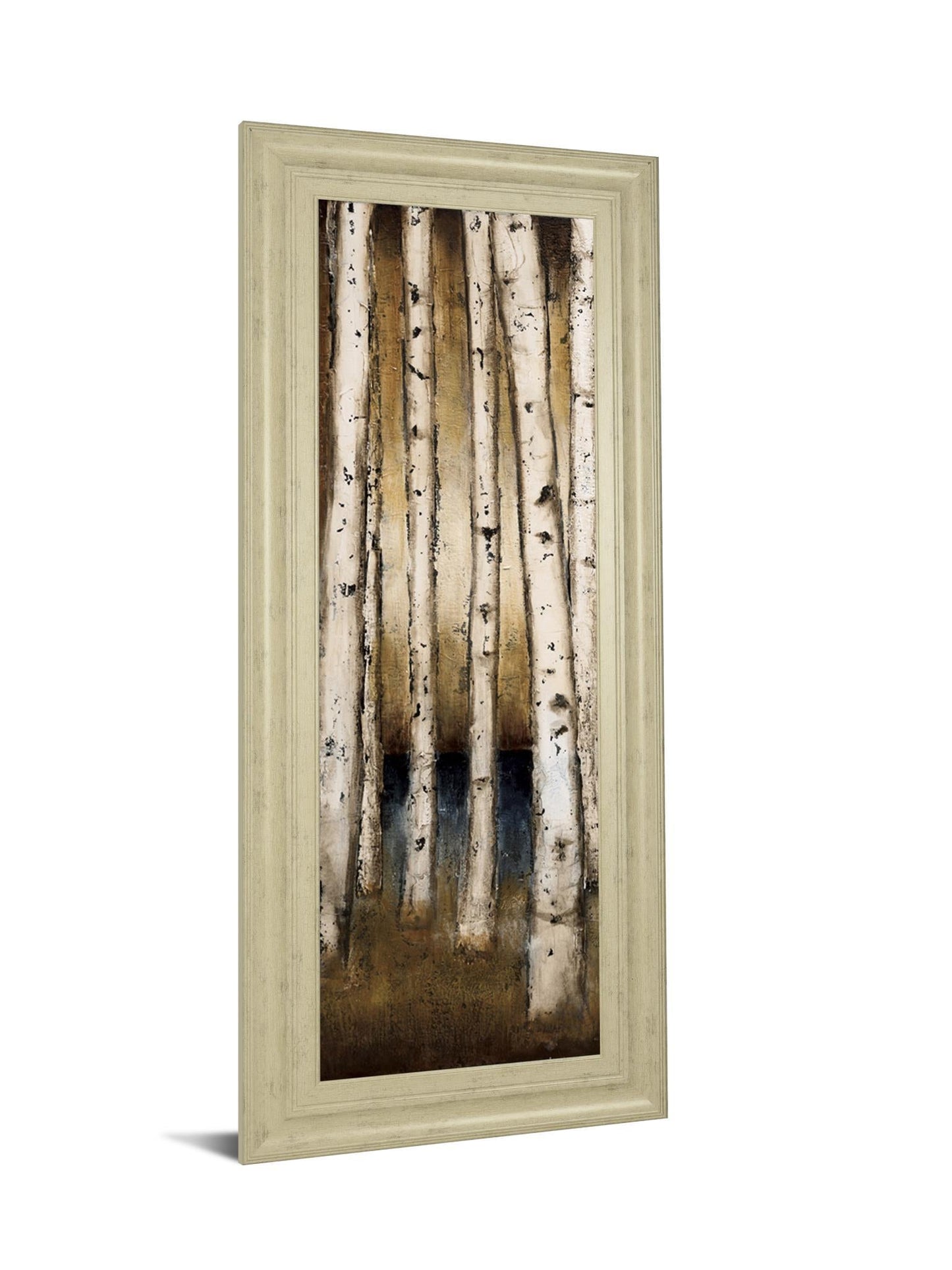 Birch Landing I By St Germain - Framed Print Wall Art - White Classy Art