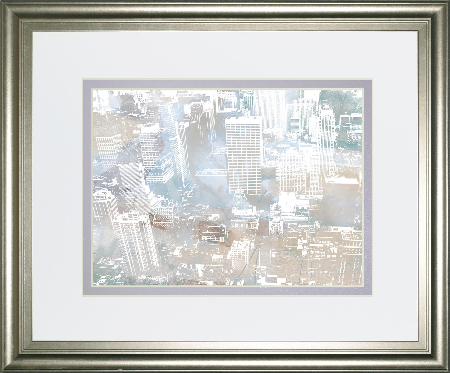 34x40 Empire View II By DanMeneely - Pearl Silver Classy Art