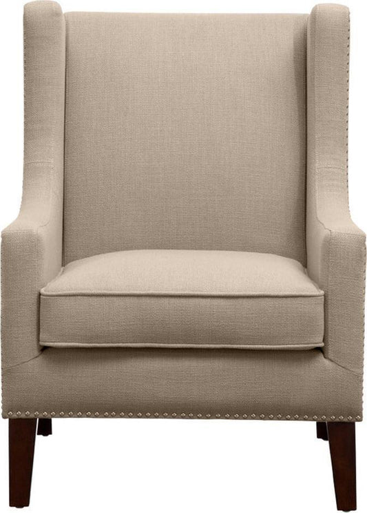 Barton Wing Chair Linen Olliix.com