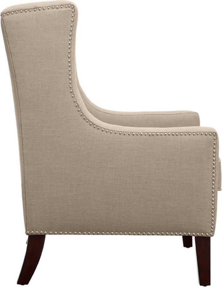 Barton Wing Chair Linen Olliix.com