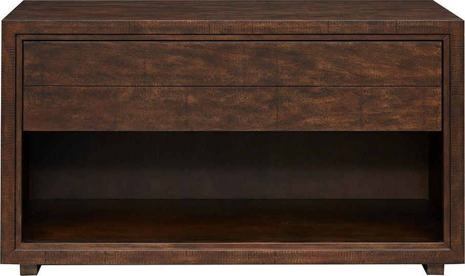 Bay Console Table Dark Mahogany Olliix.com