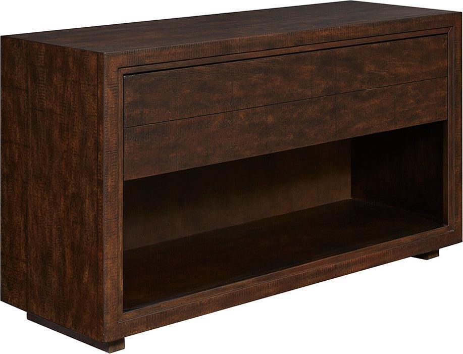 Bay Console Table Dark Mahogany Olliix.com