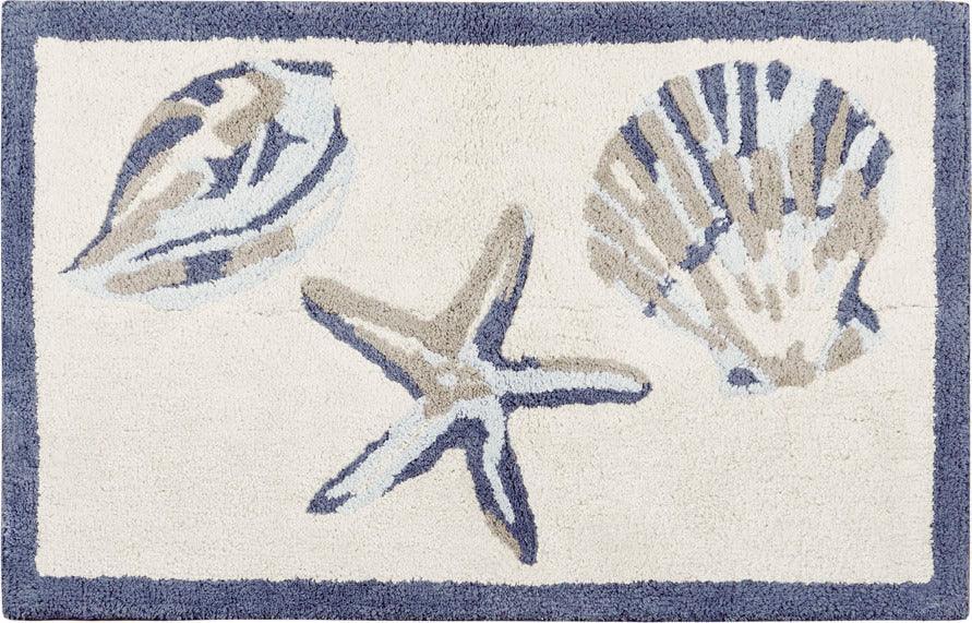 Bayside 21" Bath Rug Blue Olliix.com