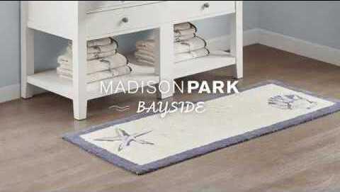 Bayside 21" Bath Rug Blue Olliix.com