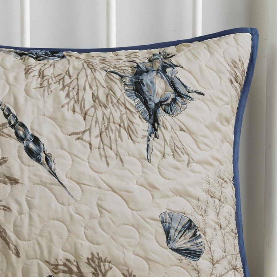 Bayside King Reversible Coverlet Set Blue Olliix.com