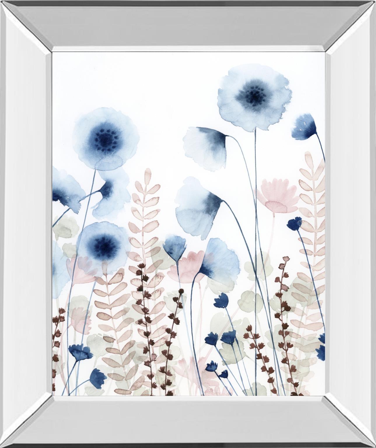 Sweet Flower Field I By Grace Popp - Light Blue Classy Art