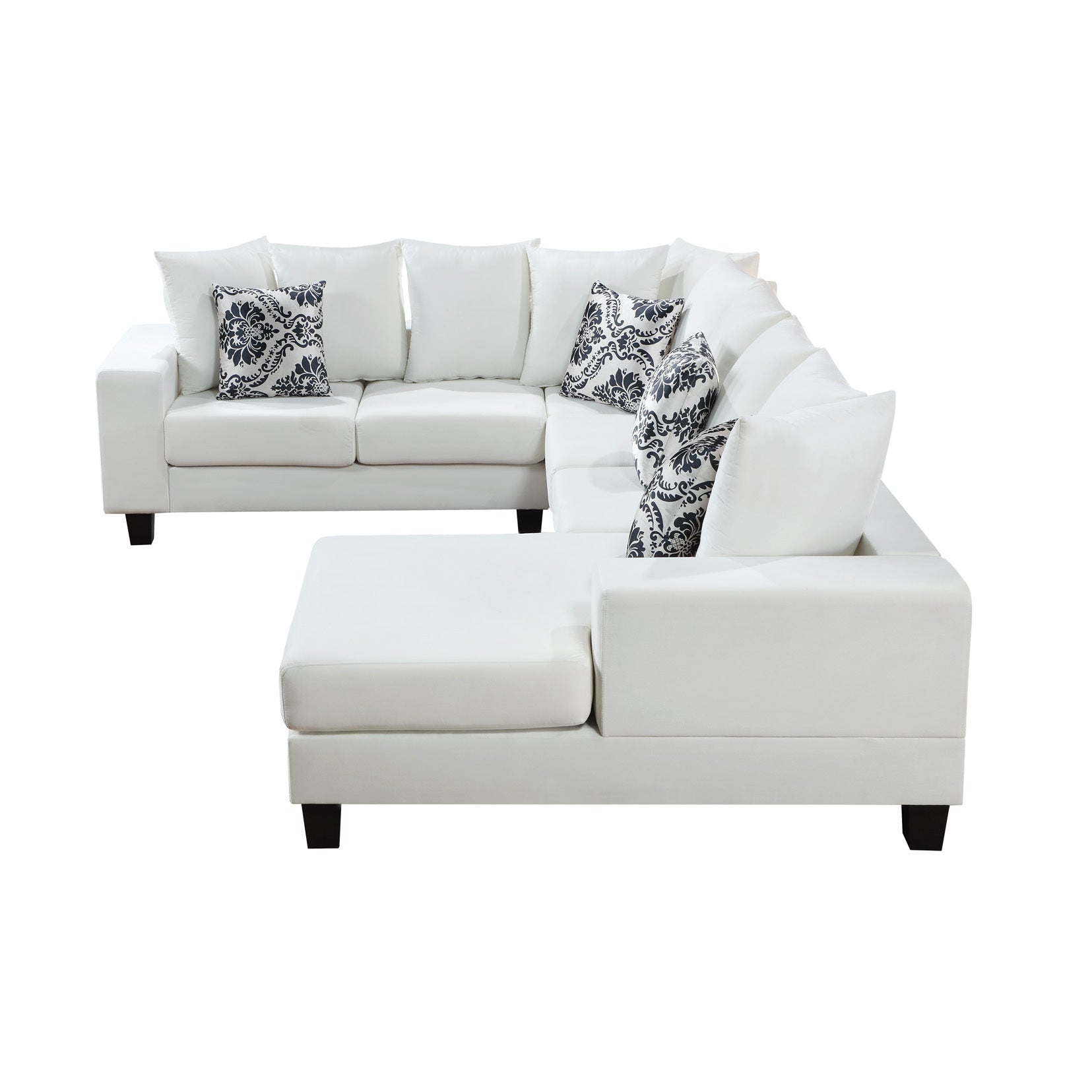 [VIDEO provided] [New] 110*85" Modern U Shape Sectional Sofa, Velvet Corner Couch with Lots of Pillows Included,Elegant and functional indoor furniture for Living Room, Apartment, Office,2 Colors House to Home Furnishings LLC