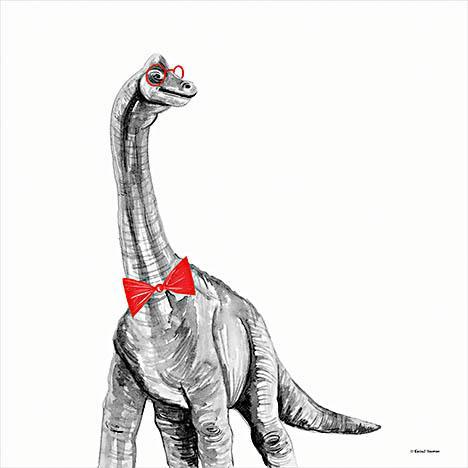 Longneck In A Bow Tie By Rachel Nieman - White Classy Art