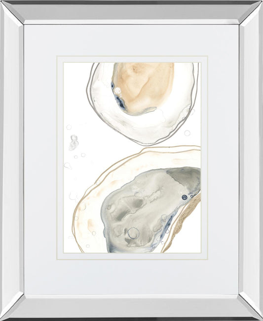 Ocean Oysters I By June Erica Vess - Light Blue Classy Art