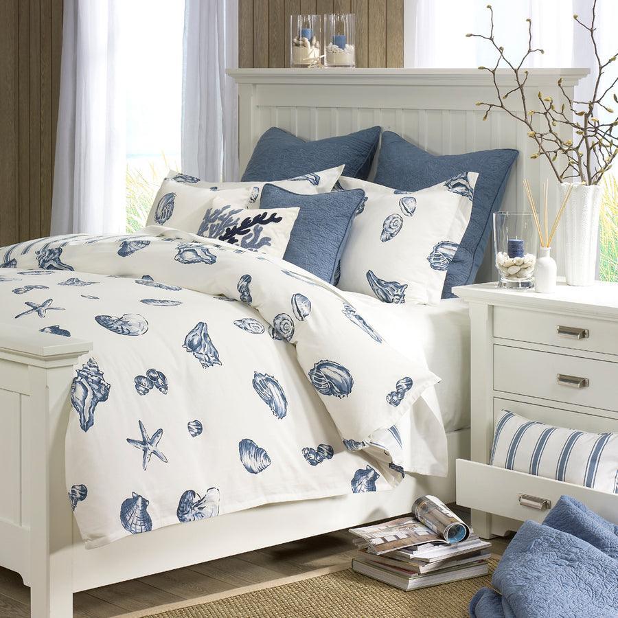 Beach Twin House Duvet Cover Set Blue Olliix.com