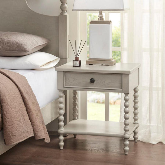 Beckett Traditional Nightstand 24"W x 18"D x 26"H Natural Olliix.com