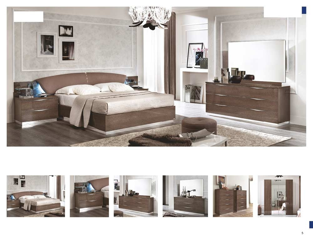 ESF Furniture - Platinum 5 Piece Queen Bedroom Set Drop Silver Birch - PLATINUMBEDQ.S-5SET ESF Furniture